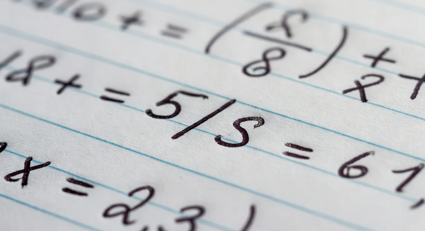 Messy handwriting that confuses AI homework scanner apps.