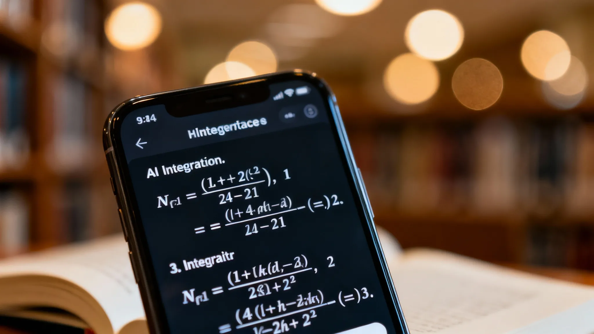 Student using a smartphone to scan a math problem with Tutory AI interface visible on screen